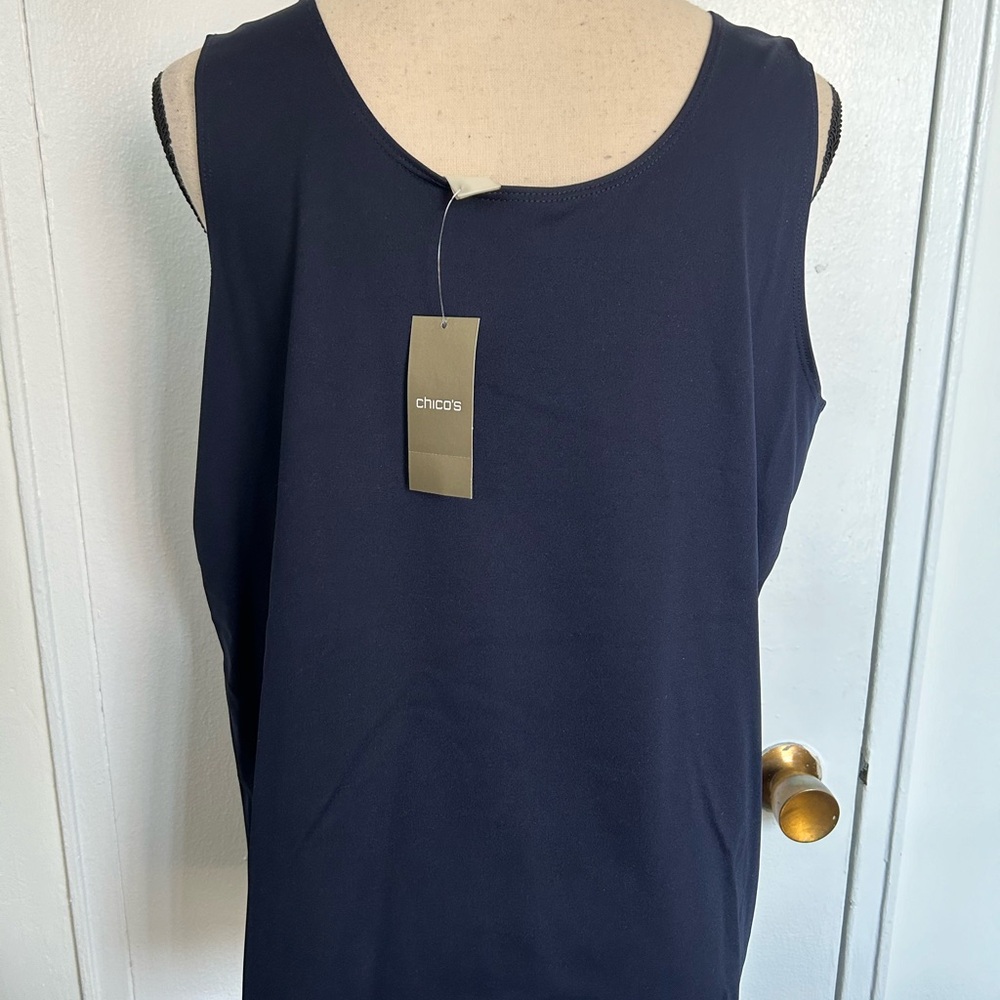 NWT, Chico’s, Microfiber Contemporary Tank Basic Knit - Picture 2 of 7